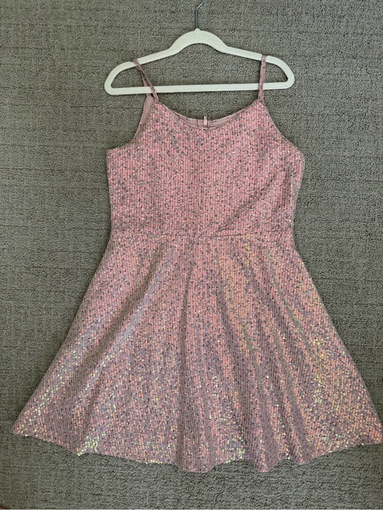 Zunie Other - GIRLS FANCY DRESS Zunie Pink Sequin Fit-and-Flare Party Dress